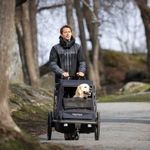 Hamax Pluto L Hundeanhänger mit gratis Pet Genie Hundekot-Entsorgungssystem