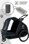 Hamax Pluto L Hundeanhänger mit gratis Pet Genie Hundekot-Entsorgungssystem