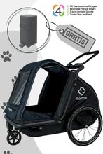 Hamax Pluto L Hundeanhänger mit gratis Pet Genie Hundekot-Entsorgungssystem