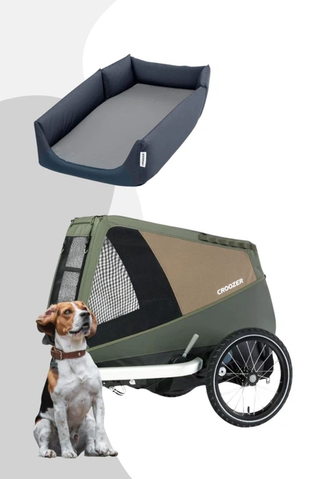 Croozer Dog Enna Bundle inkl. Enna Hundebett - Farbe: Moos Green Croozer Dog Enna Bundle inkl. Enna Hundebett - Farbe: Moos Green