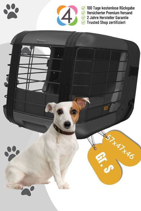 4Pets Dog Caree Transportbox für Haustiere bis 15 kg