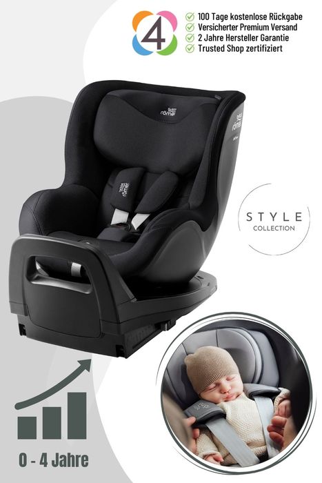 Britax Römer Dualfix Pro Kindersitz - ab 40 cm - 105 cm, Alter: Geburt bis ca. 4 Jahre