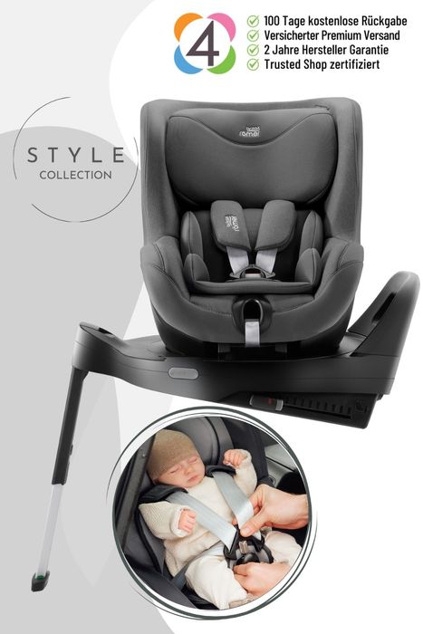 Britax Römer Dualfix Pro M Kindersitz - ab 61 cm - 105 cm, Alter: ca. 3 Monate bis ca. 4 Jahre