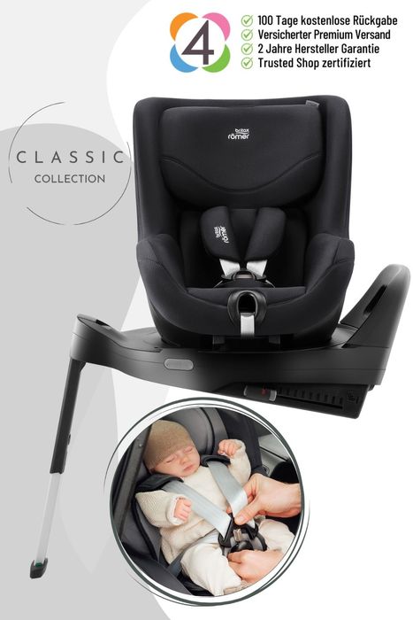 Britax Römer Dualfix Pro M Kindersitz - ab 61 cm - 105 cm, Alter: ca. 3 Monate bis ca. 4 Jahre
