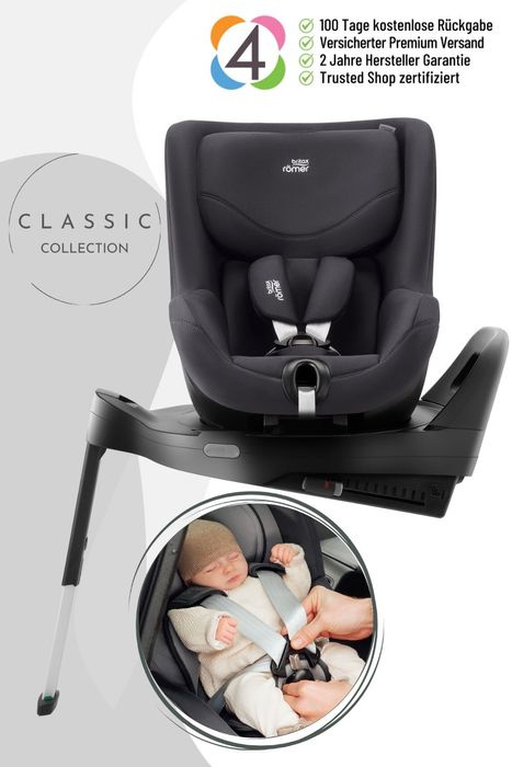 Britax Römer Dualfix Pro M Kindersitz - ab 61 cm - 105 cm, Alter: ca. 3 Monate bis ca. 4 Jahre