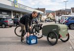Croozer Cargo Kalle inkl. Kupplung - Farbe: Moos Green