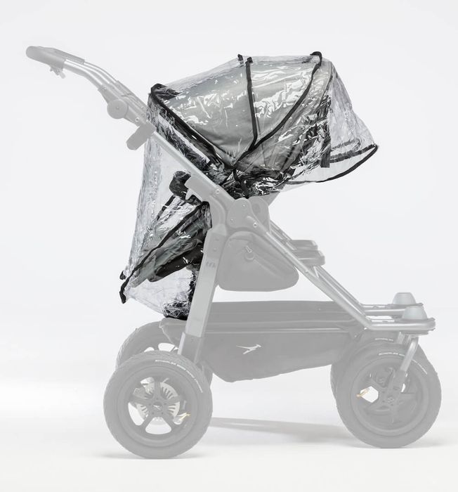 TFK Regenschutz für Duo Kinderwagen (1 Stück)