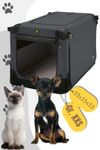 Maelson Soft Kennel faltbare Hundebox in 5 Größen, anthrazit