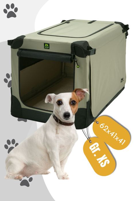 Maelson Soft Kennel faltbare Hundebox in 5 Größen / Farbe: Beige