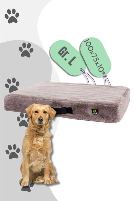 Maelson MemoFluff - Orthopädische Kissen für Hunde - Stone