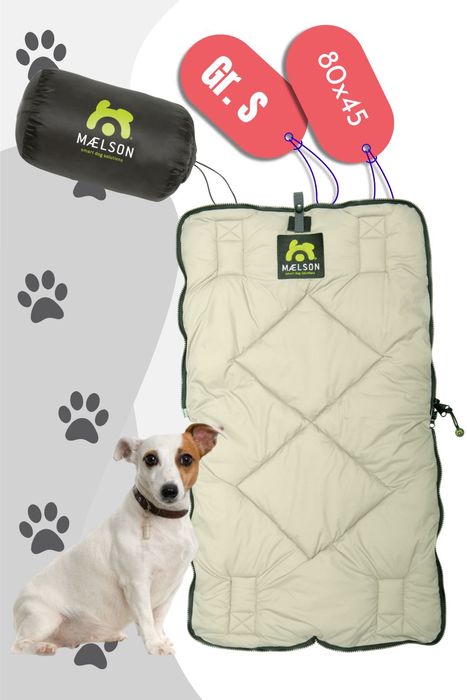 Maelson Cosy Roll Hundedecke - Farbe: Schwarz, Beige