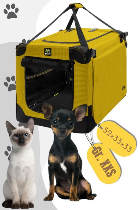 Maelson Soft Kennel Hundebox in 3 Größen - Saffron Yellow