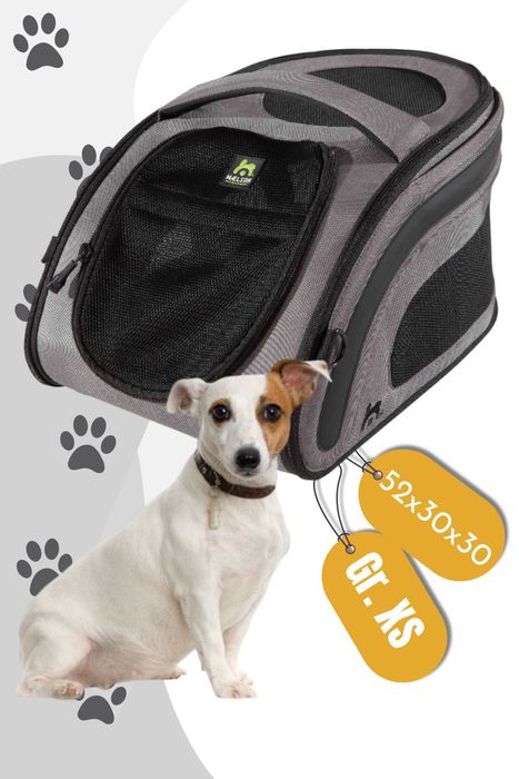 Maelson Snuggle Kennel / Faltbare Stofftransportbox - Anthrazit