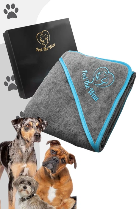 Feel-the-Wau (2er Pack) Extra saugfähiges Hundehandtuch 130x75cm Feel-the-Wau (2er Pack) Extra saugfähiges Hundehandtuch 130x75cm