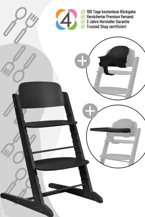 Cybex Iris 3-in-1 Hochstuhl mit Baby Set und Tablett