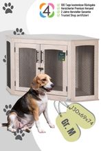 Quapas! Dog Premium Hundehütte Indoor Corner (129x68x73)
