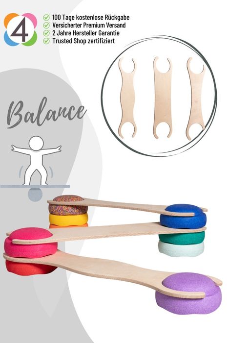 tiSsi® Balance Board Set für original Stapelsteine