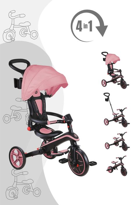 Globber Trike Explorer Foldable 4-in-1 Dreirad / Laufrad