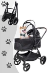 Wonderfold P3 Tier Transportwagen für mittlere Tiere / Hunde Buggy