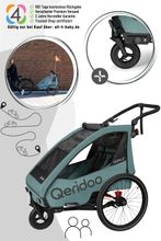 Qeridoo Qupa 2 Plus - Fahrradanhänger für 2 Kinder