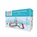 Cleverclixx Race Track Intense /  Magnetbaustein Autobahn-Bausatz - 65 Teile
