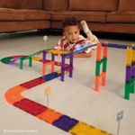 Cleverclixx Race Track Intense /  Magnetbaustein Autobahn-Bausatz - 65 Teile