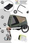 Croozer Dog Enna Happy Walk inkl. Regenverdeck, Packfach, Buggy-Set