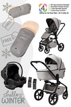 Moon Resea 2.0 Komkinderwagen 3in1- Cosmo 2.0, Fußsack u. Handmuff