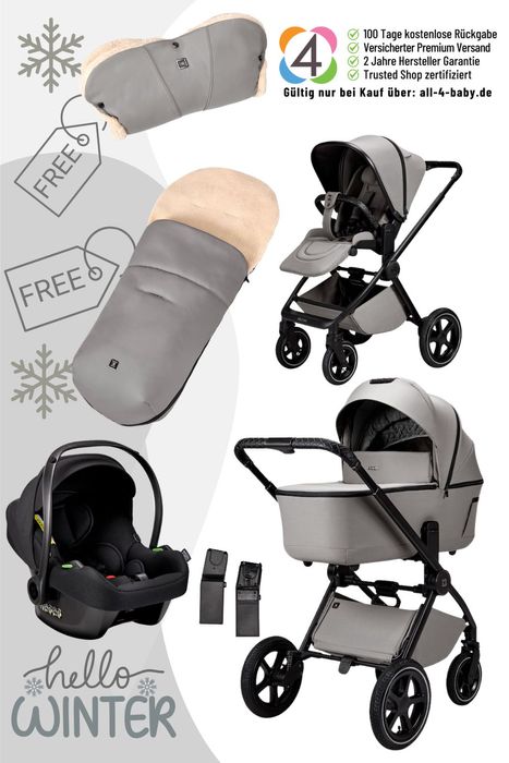 Moon Gio 2.0  Winterset mit COSMO 2.0 inkl. gratis Handmuff u. Fußsack