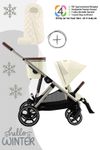 Cybex Gazelle S Kinderwagen / Geschwisterwagen inkl. Snogga 2.0 Fußsack
