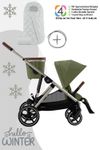 Cybex Gazelle S Kinderwagen / Geschwisterwagen inkl. Snogga 2.0 Fußsack