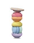 tiSsi® Balance Board Set inkl. Stapelstein 6er Set Rainbow Pastel und Board