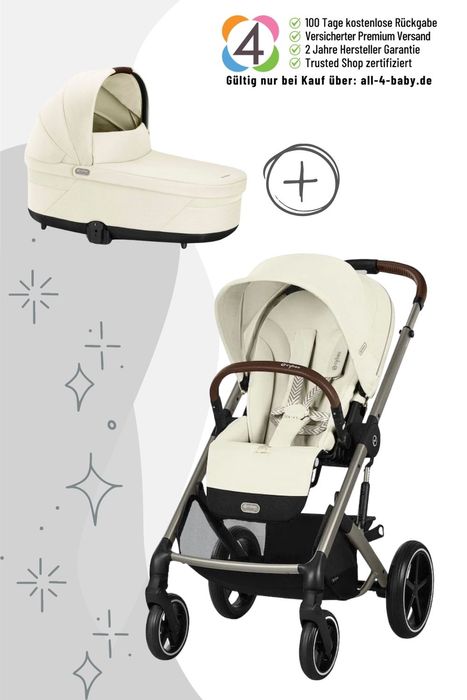 Cybex Balios S Lux Kinderwagen inkl. Babywanne / 2in1 Kombikinderwagen