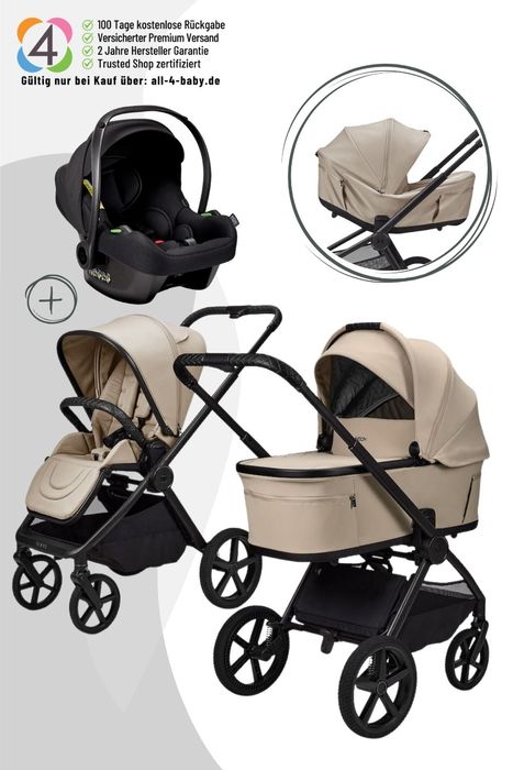 Moon Gio Fold Kombikinderwagen inkl. Cosmo 2.0 / 3in1 Kinderwagen