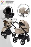 Moon Gio Fold Kombikinderwagen inkl. Cosmo 2.0 / 3in1 Kinderwagen