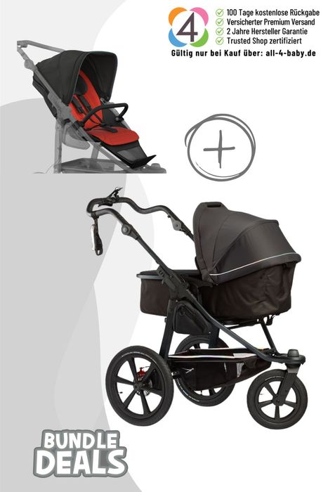tfk pro - Kombikinderwagen 3-in-1 Bundle - Farbe: Anthrazit