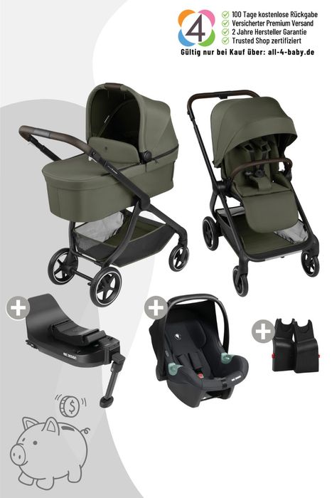 ABC Design City Life All in One Set + Isofix Base Root /4in1