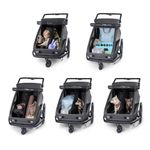 Croozer Yuuna Kid Modul Premium Sitz Geschwister Bundle