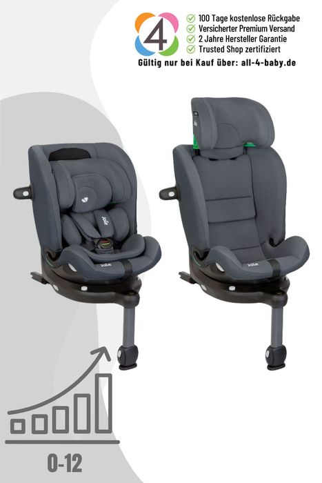 Joie i-Spin 360 max - 4-in-1 drehbarer Kindersitz (61-150 cm)