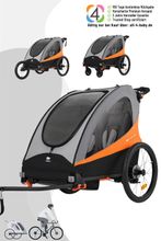 Kinderkraft Nava 3in1 Fahrradanhänger für 2 Kinder