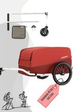 Croozer Cargo Pakko Ride & Wander Bundle Lava Red