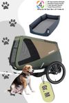 Croozer Dog Enna Cozy Ride Bundle - Moss Green