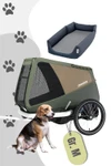 Croozer Dog Enna Cozy Ride Bundle - Moss Green 