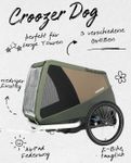 Croozer Dog Mikke Cozy Ride Bundle Moss Green 