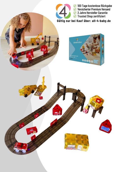 Cleverclixx Construction Builder Pack Intense | 48 pieces