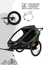 Hamax Outback Fahrradanhänger für 2 Kinder inl. Joggerset