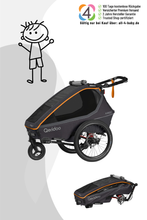 Qeridoo Kidgoo 1 Sport FIDLOCK Edition - Kinderfahrradanhänger für 1 Kind