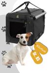 Maelson Soft Kennel Evo faltbare Hundebox in 5 Größen, schwarz