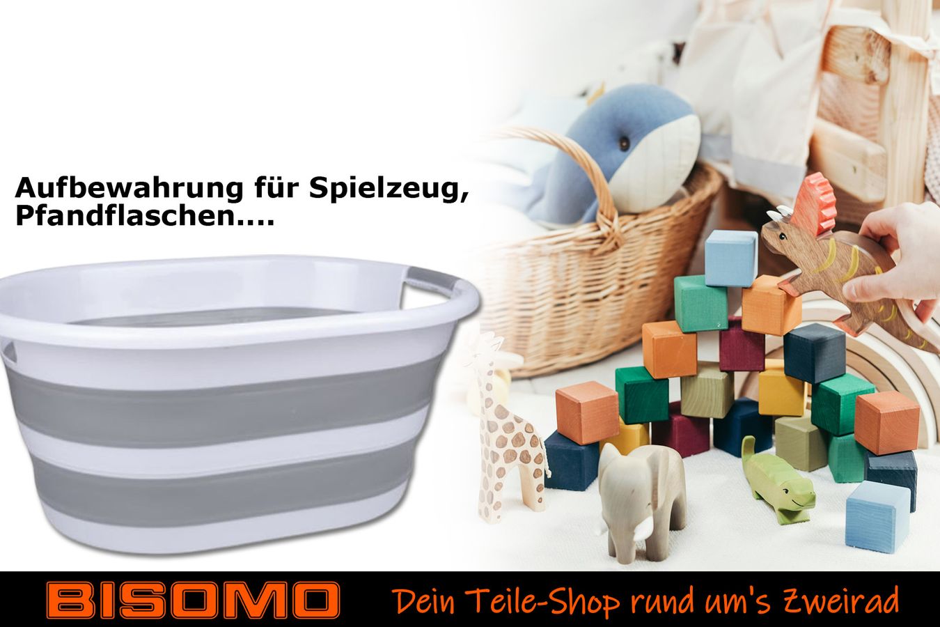 Wäschekorb faltbar, Wäschewanne klappbar 27