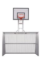Fussballtor - SILENCE Bolzplatztor - 3,00 x 2,00 m - mit Basketballaufbau - UNKAPUTTBAR
